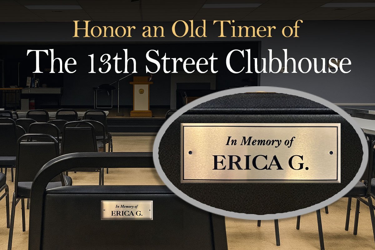 Memorial chair honoring a member of the fellowship